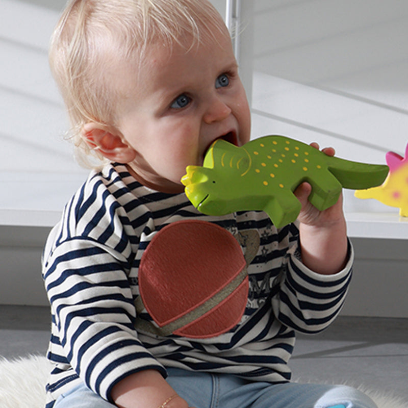 Baby Triceratops (Trice) Organic Natural Rubber Toy