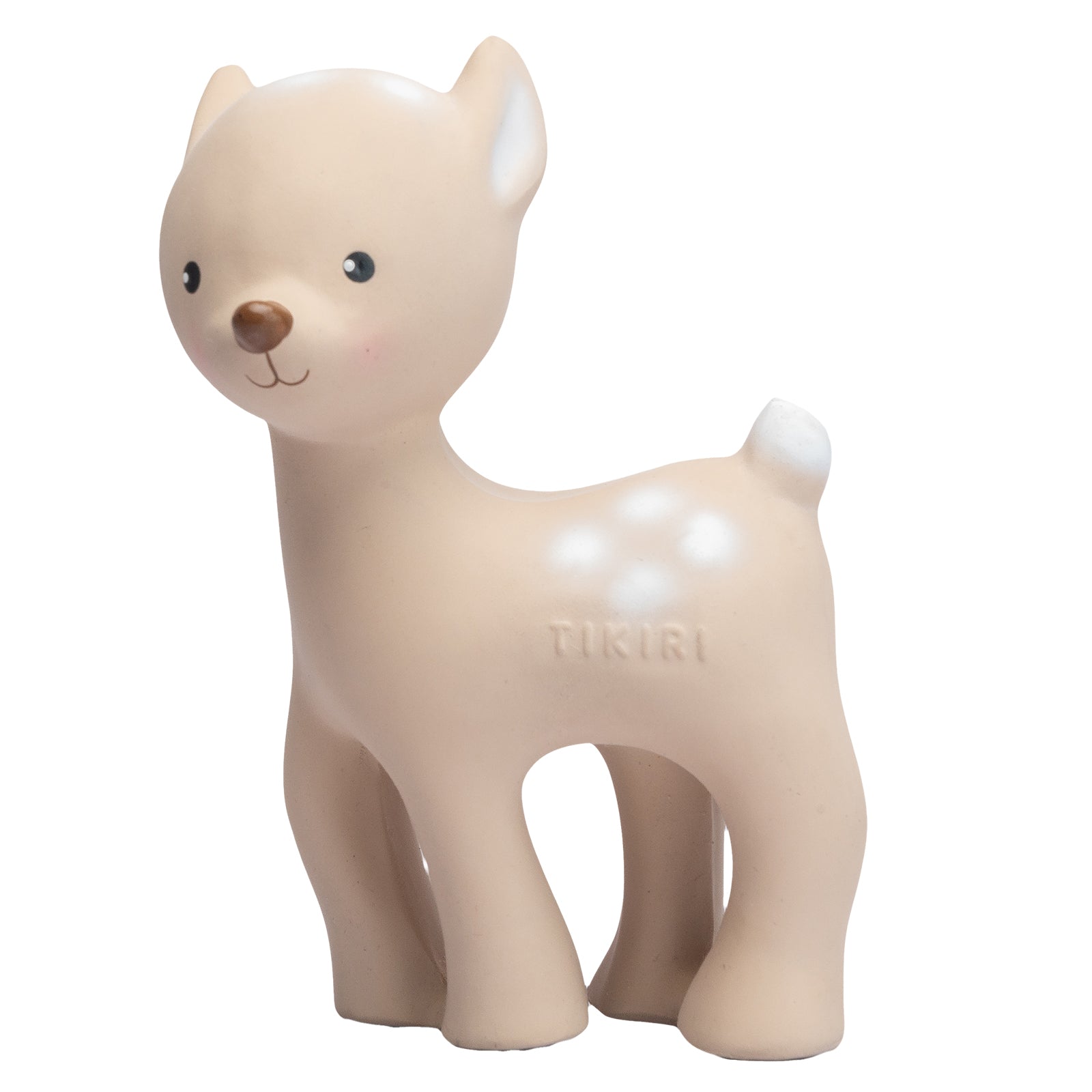 Deer Natural Rubber Teether, Rattle & Bath Toy