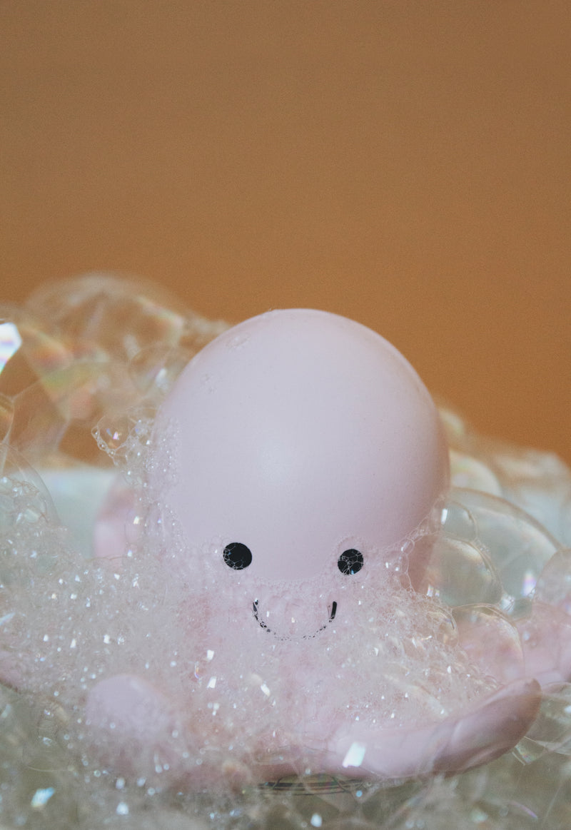 Octopus Organic Natural Rubber Rattle, Teether & Bath Toy