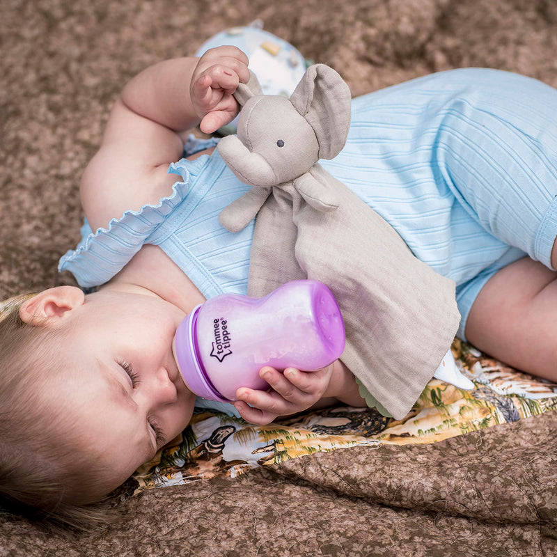 Elephant Comforter with Rubber Teether