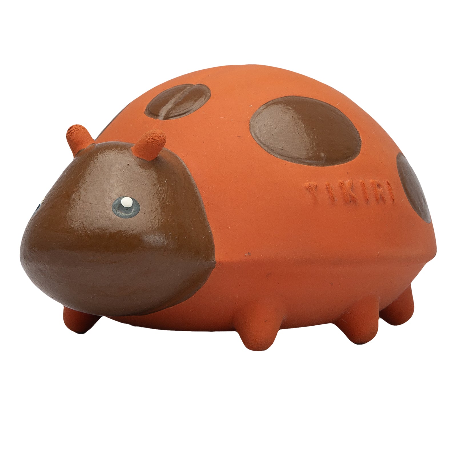 Ladybug Natural Rubber Teether, Rattle & Bath Toy