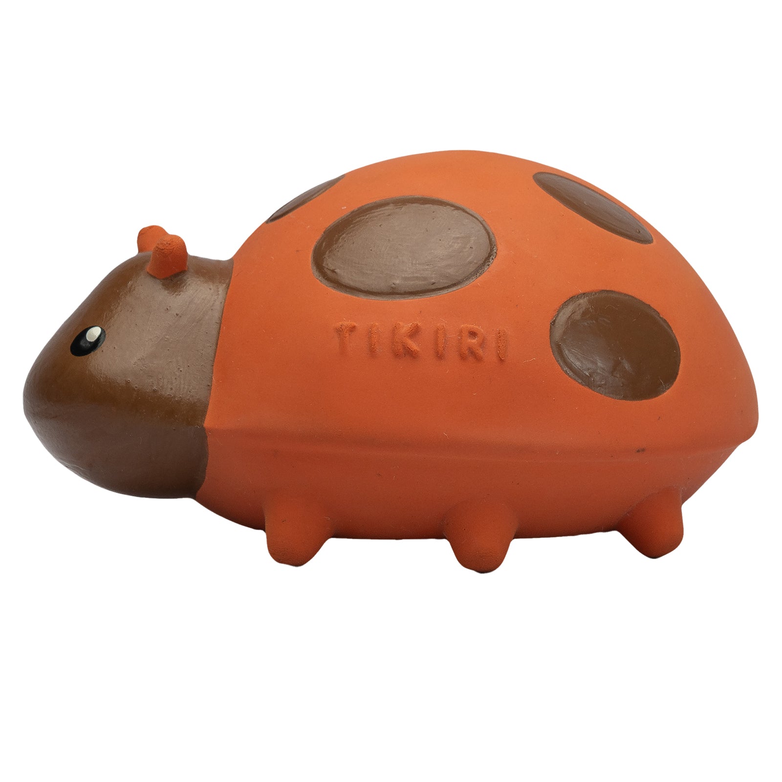 Ladybug Natural Rubber Teether, Rattle & Bath Toy