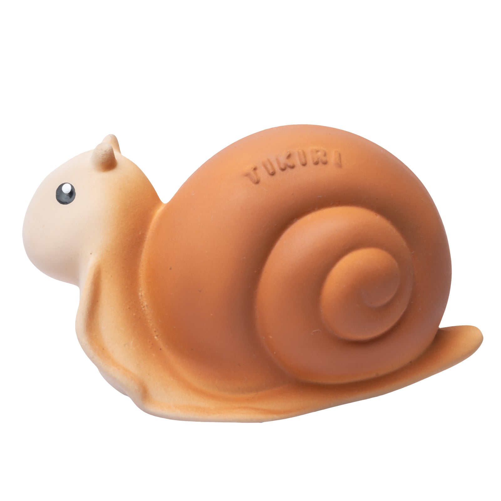 Snail Natural Rubber Teether, Rattle & Bath Toy