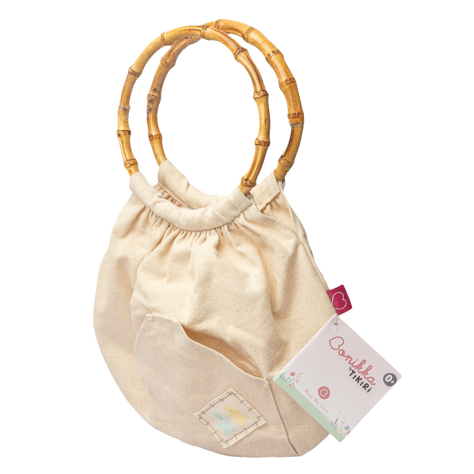 Way Back When Carry-Bag with Bamboo Handle