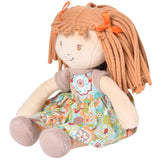 Libby Lu Brown Hair in Orange Print Dress