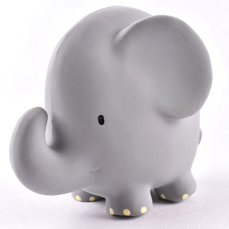Elephant Organic Natural Rubber Rattle, Teether & Bath Toy