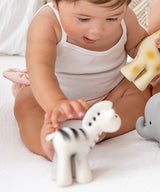 Zebra Organic Natural Rubber Rattle, Teether & Bath Toy