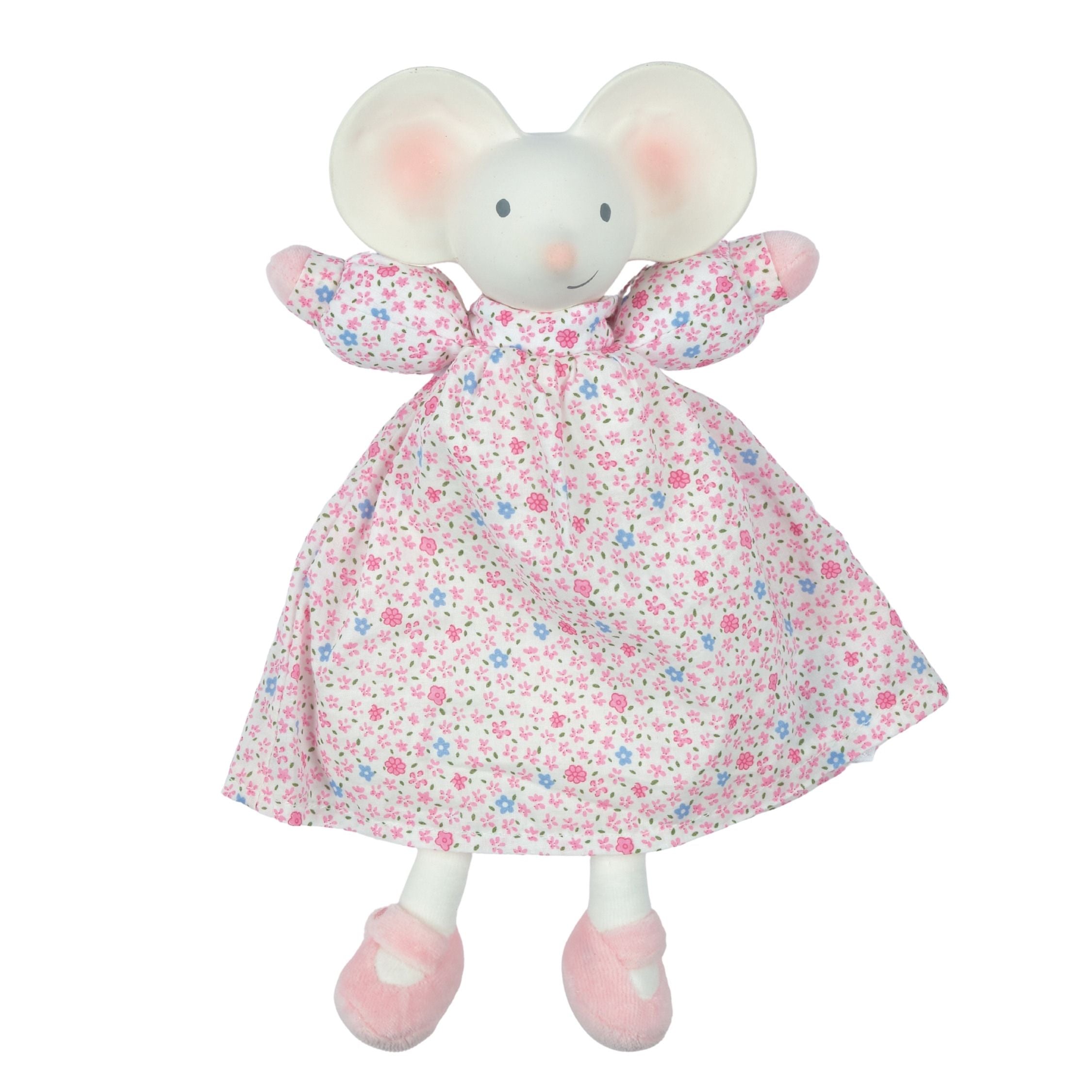 Meiya the Mouse Lovey with Organic Natural Rubber Head