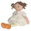 Cecilia Dark Brown Hair in Cream Linen Dress With Display Box