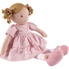 Amelia Lt. Brown Hair Doll in Pink Linen Dress with Display Box
