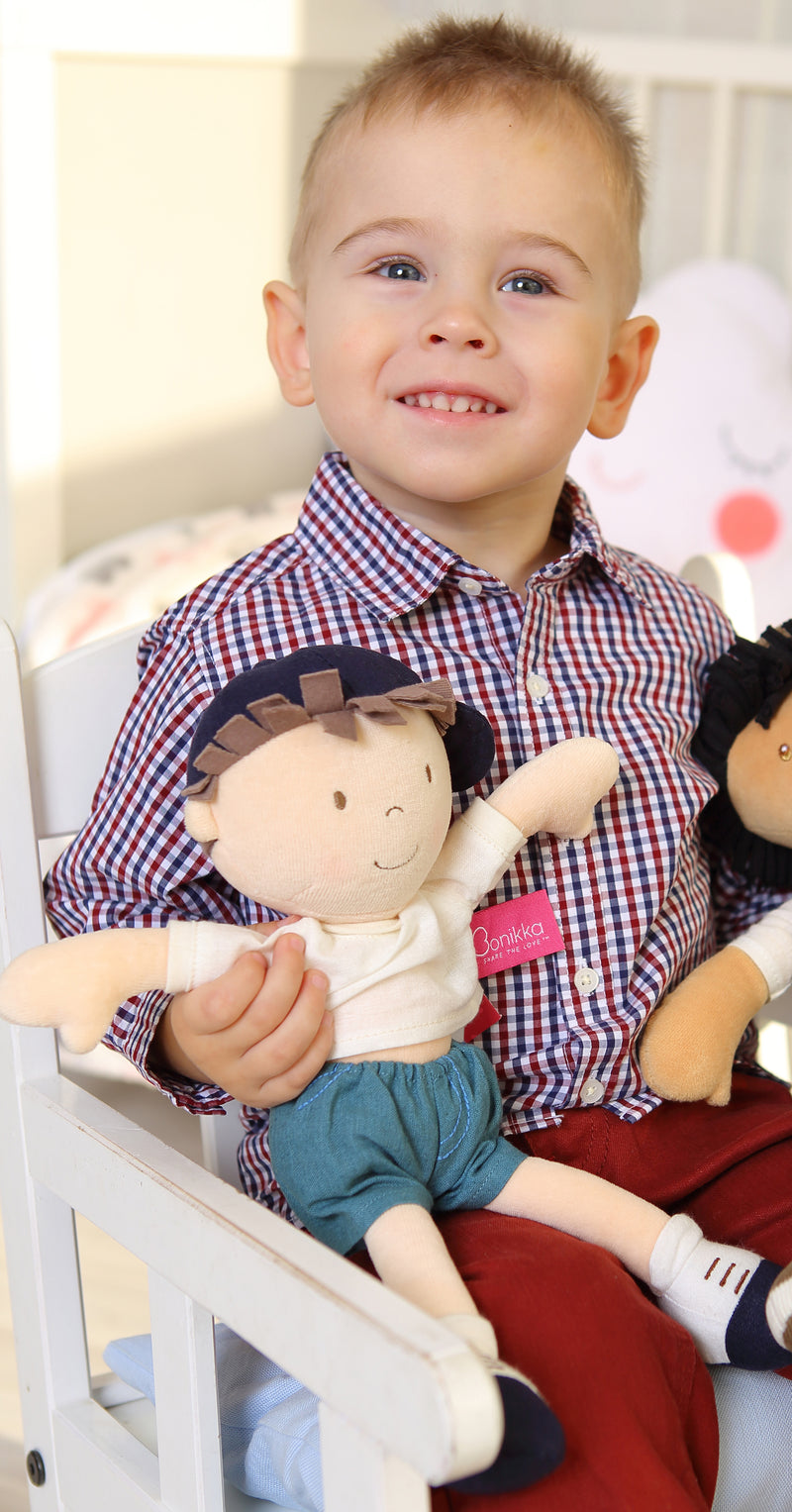 Jasper Boy Doll in Blue Short