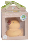 Tara the Duck - Organic Natural Rubber Teether, Rattle & Bath Toy