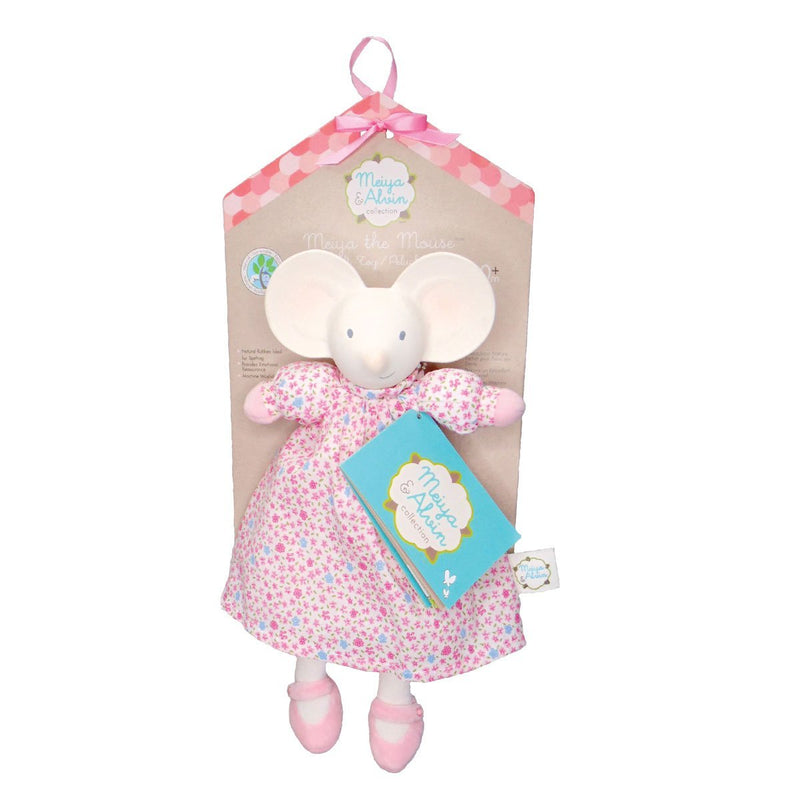 Meiya the Mouse Lovey with Organic Natural Rubber Head