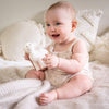 Bahbah the Lamb Organic Natural Rubber Teether, Rattle & Bath Toy