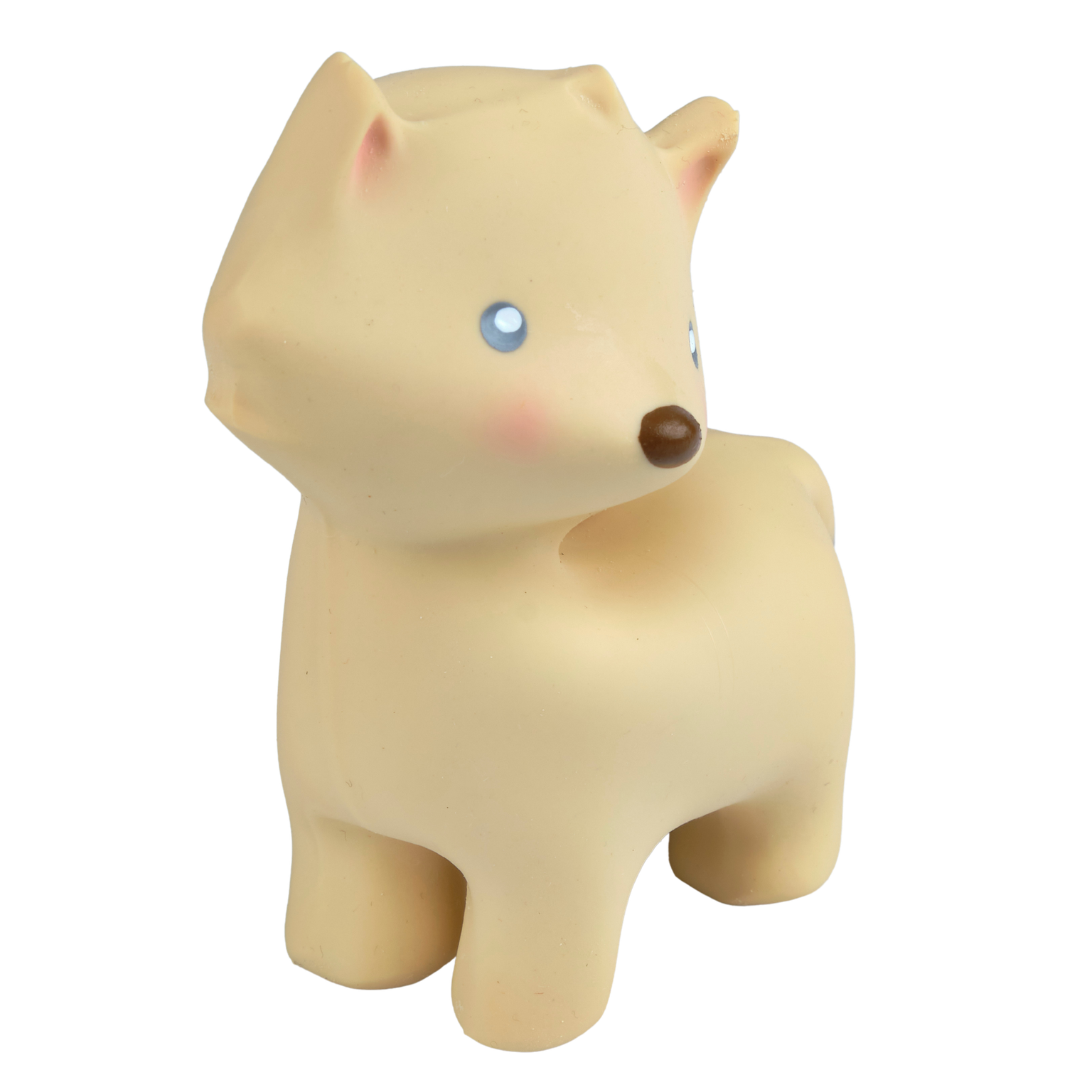 My First Arctic Fox Organic Natural Rubber Teether, Baby Rattle & Bath Toy