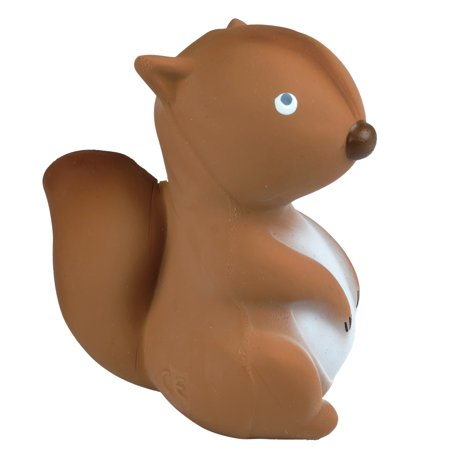 Arctic Squirrel Organic Natural  Rubber Teether, Rattle & Bath Toy
