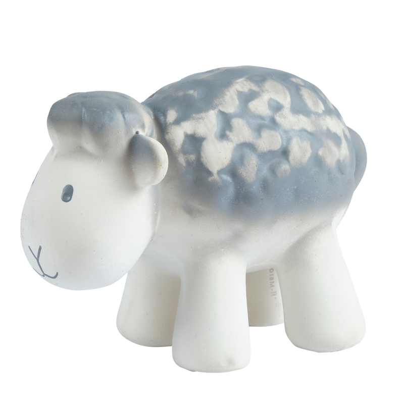 Sheep Organic Natural Rubber Rattle, Teether & Bath Toy