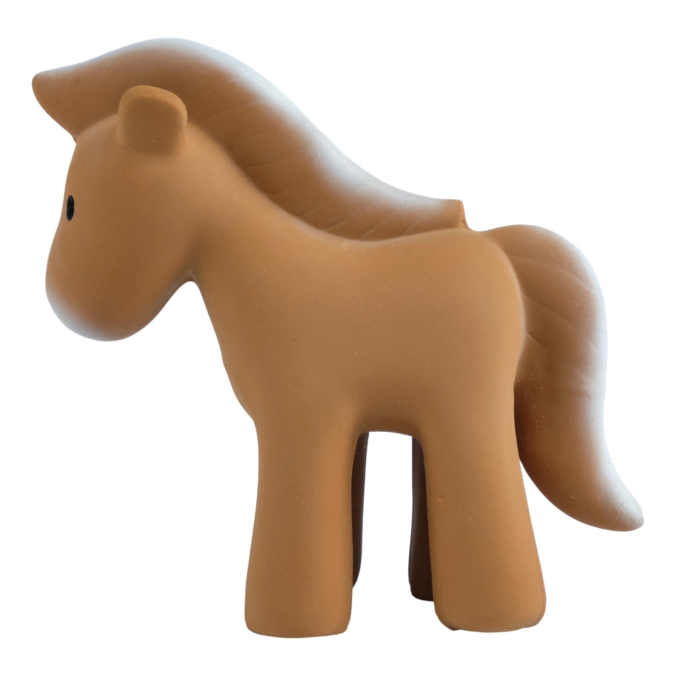 Horse Organic Natural Rubber Rattle, Teether & Bath Toy