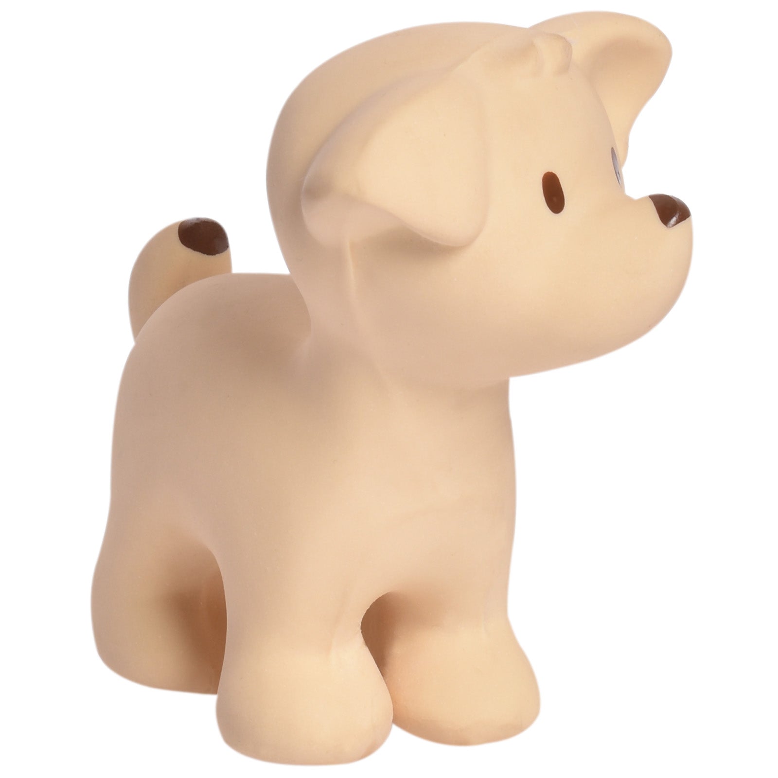 Puppy Organic Natural Rubber Rattle, Teether & Bath Toy