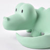 Crocodile Organic Natural Rubber Rattle, Teether & Bath Toy