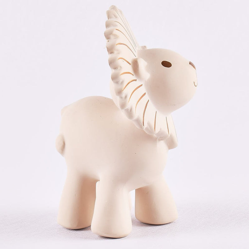 Lion Organic Natural Rubber Rattle, Teether & Bath Toy