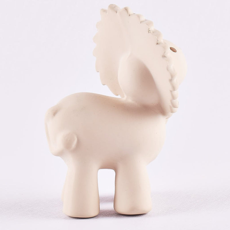 Lion Organic Natural Rubber Rattle, Teether & Bath Toy