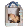 Leopard Organic Natural Rubber Rattle, Teether & Bath Toy