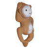 Monkey Organic Natural Rubber Rattle, Teether & Bath Toy