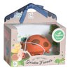 Ladybug Natural Rubber Teether, Rattle & Bath Toy
