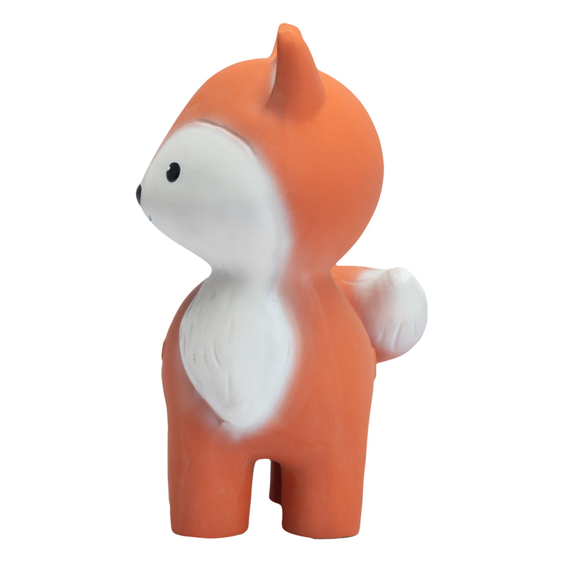 Fox Natural Rubber Teether, Rattle & Bath Toy