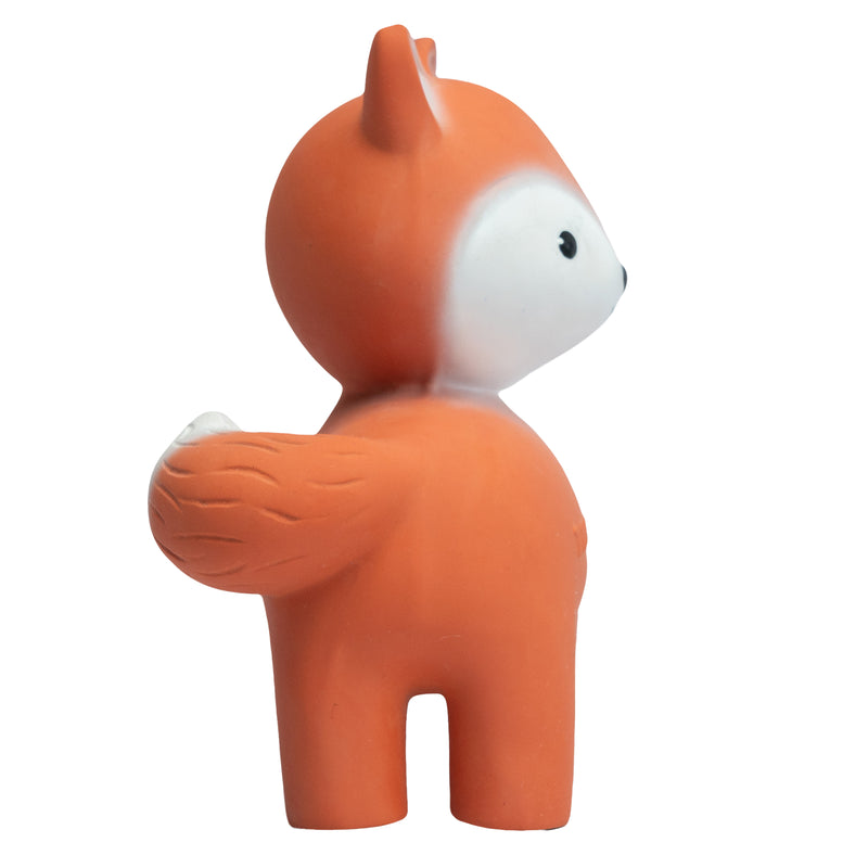 Fox Natural Rubber Teether, Rattle & Bath Toy