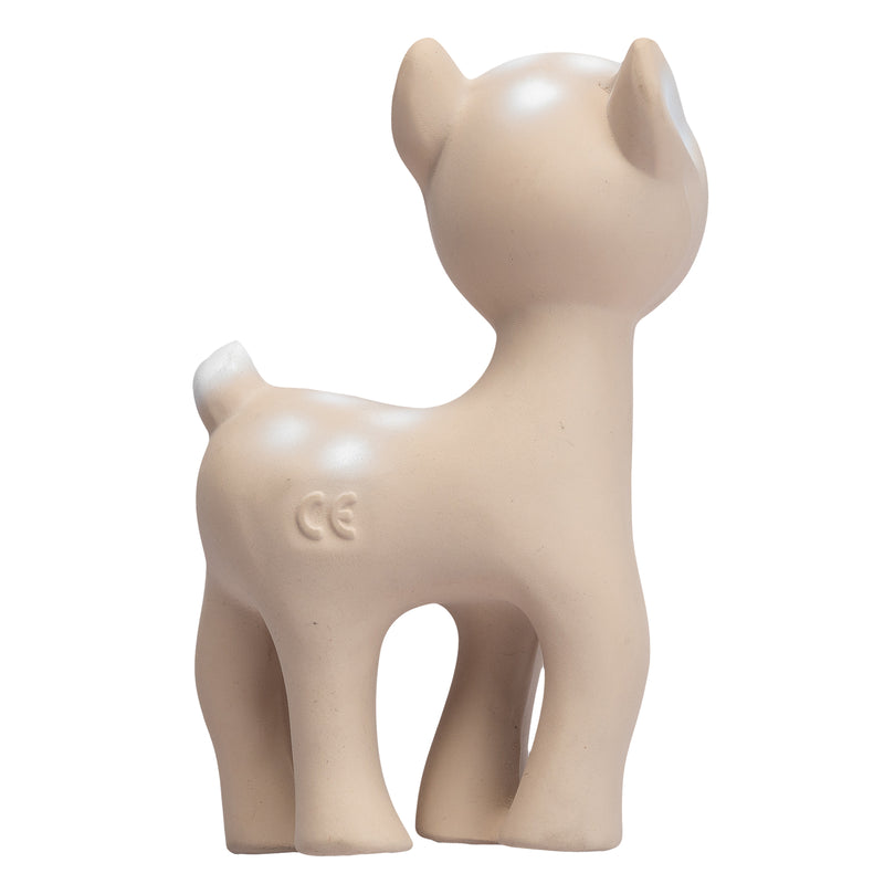 Deer Natural Rubber Teether, Rattle & Bath Toy