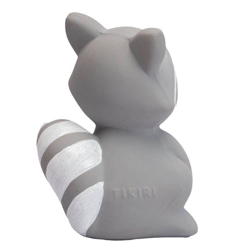 Racoon Natural Rubber Teether, Rattle & Bath Toy