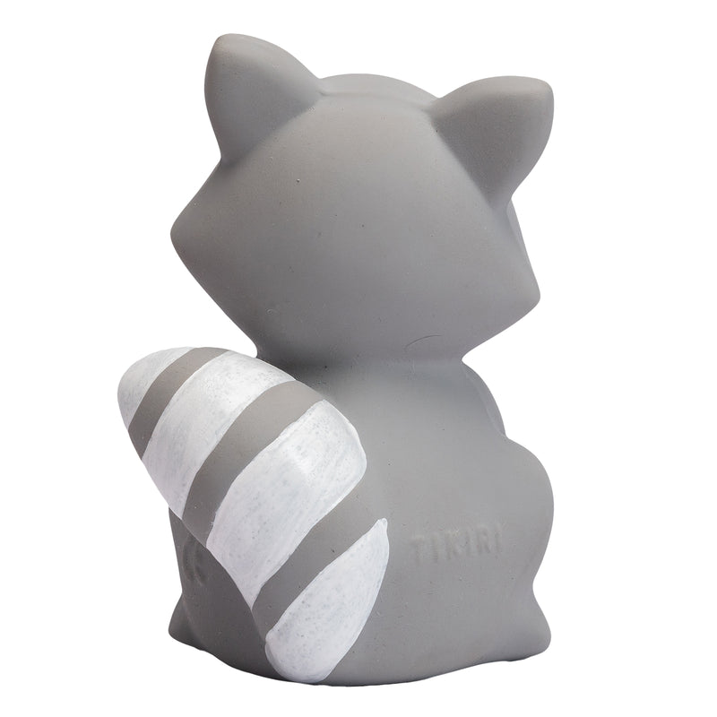 Racoon Natural Rubber Teether, Rattle & Bath Toy