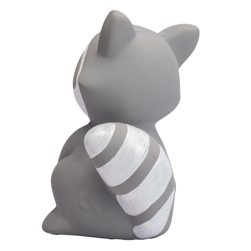 Racoon Natural Rubber Teether, Rattle & Bath Toy