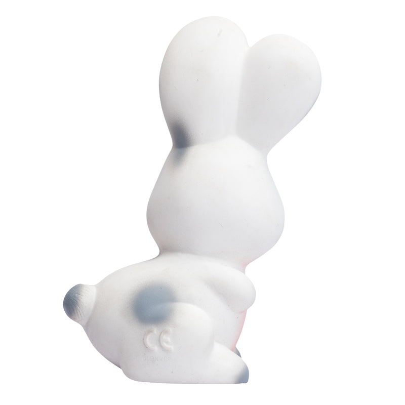 Bunny Natural Rubber Teether, Rattle & Bath Toy