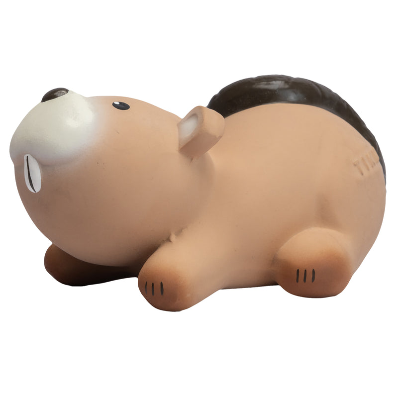 Beever Natural Rubber Teether, Rattle & Bath Toy