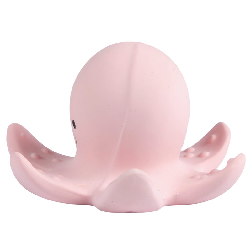 Octopus Organic Natural Rubber Rattle, Teether & Bath Toy