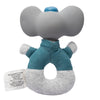Alvin the Elephant - Soft Rattle with Organic Natural Rubber Head