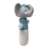 Alvin the Elephant - Soft Squeaker and Teether Toy with Organic Natural Rubber Head