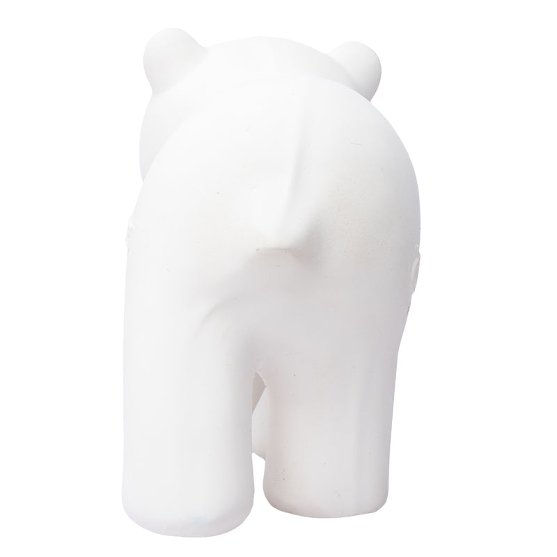 Arctic Polar Bear Organic Natural Rubber Teether, Rattle & Bath Toy