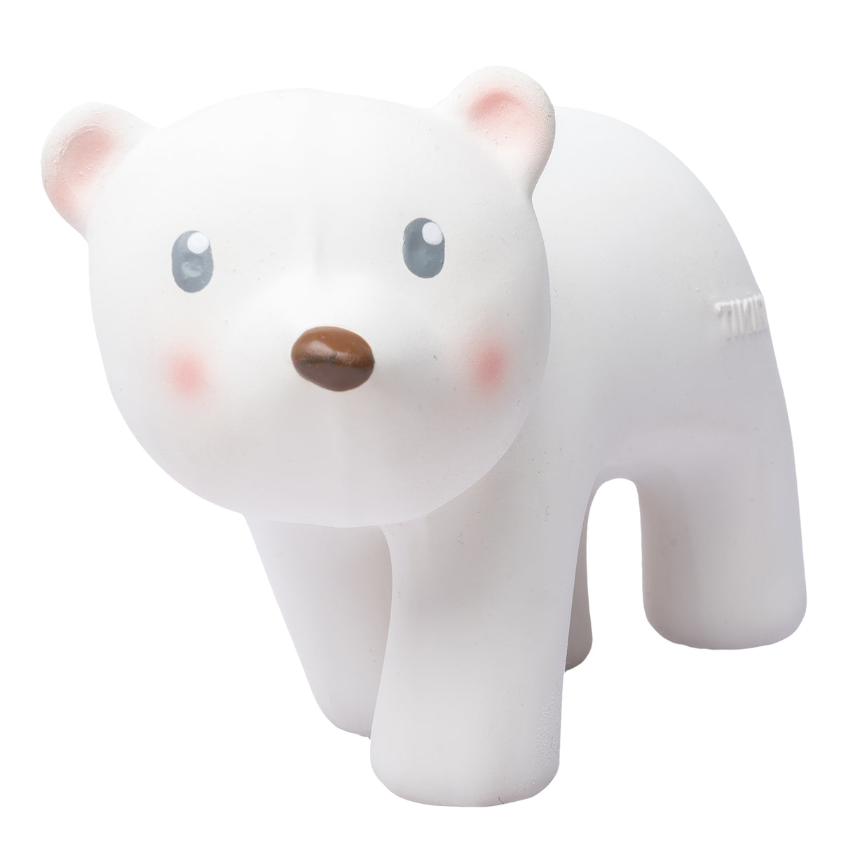 Arctic Polar Bear Organic Natural Rubber Teether, Rattle & Bath Toy