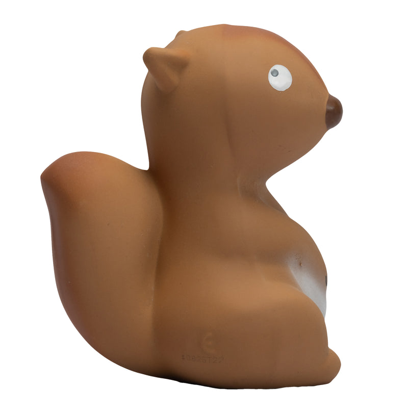 Arctic Squirrel Organic Natural  Rubber Teether, Rattle & Bath Toy