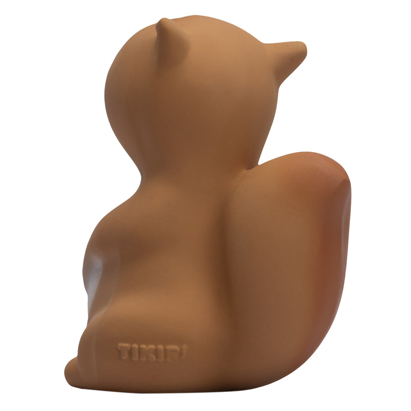 Arctic Squirrel Organic Natural  Rubber Teether, Rattle & Bath Toy