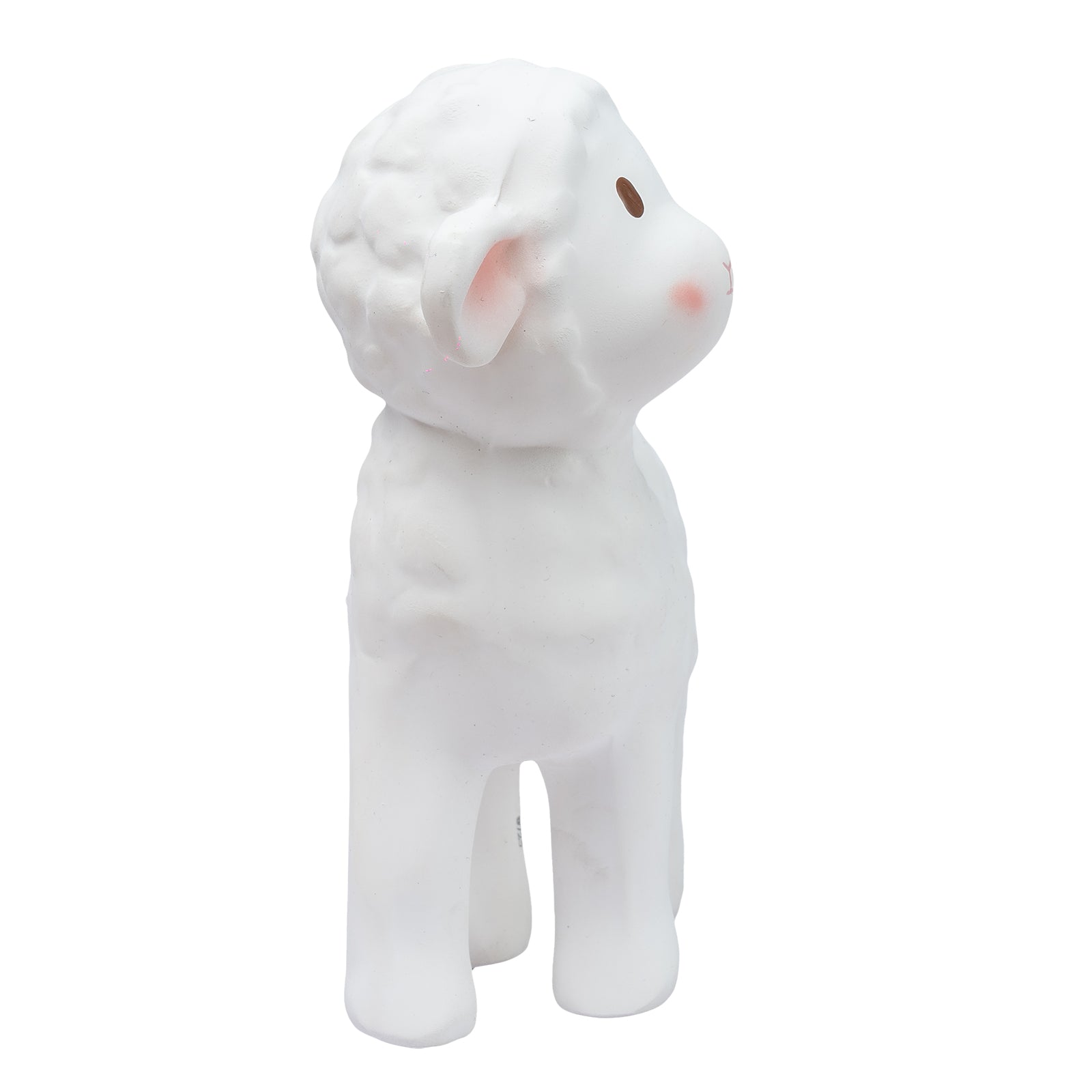 Bahbah the Lamb Organic Natural Rubber Teether, Rattle & Bath Toy