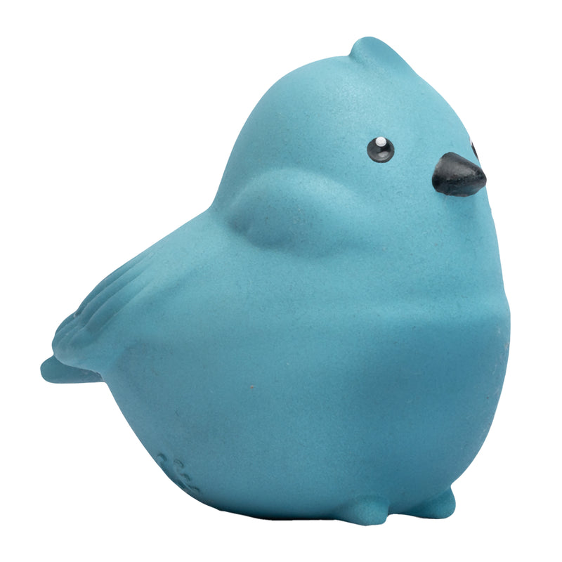 Bird Natural Rubber Teether, Rattle & Bath Toy