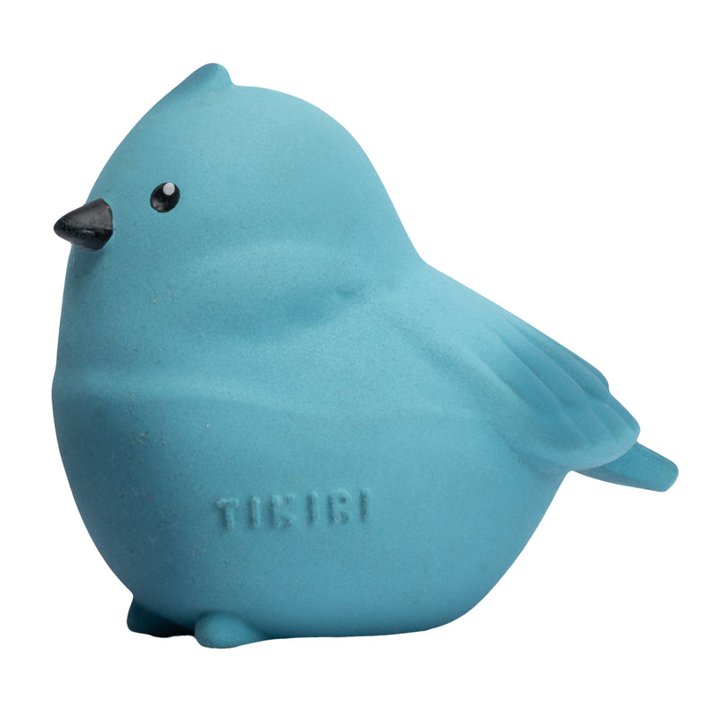 Bird Natural Rubber Teether, Rattle & Bath Toy