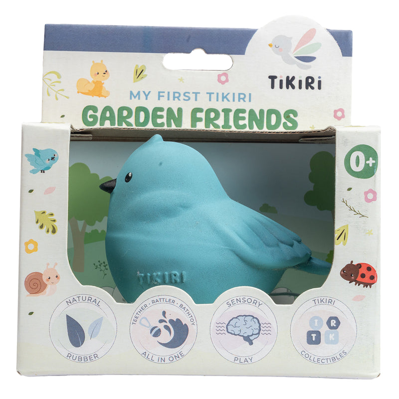 Bird Natural Rubber Teether, Rattle & Bath Toy