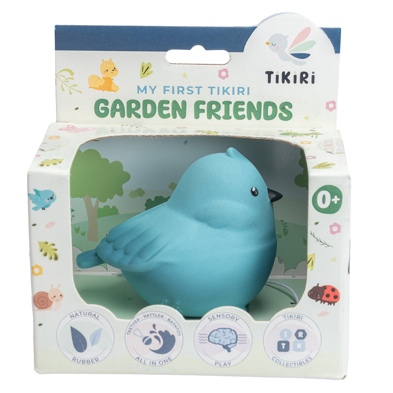 Bird Natural Rubber Teether, Rattle & Bath Toy