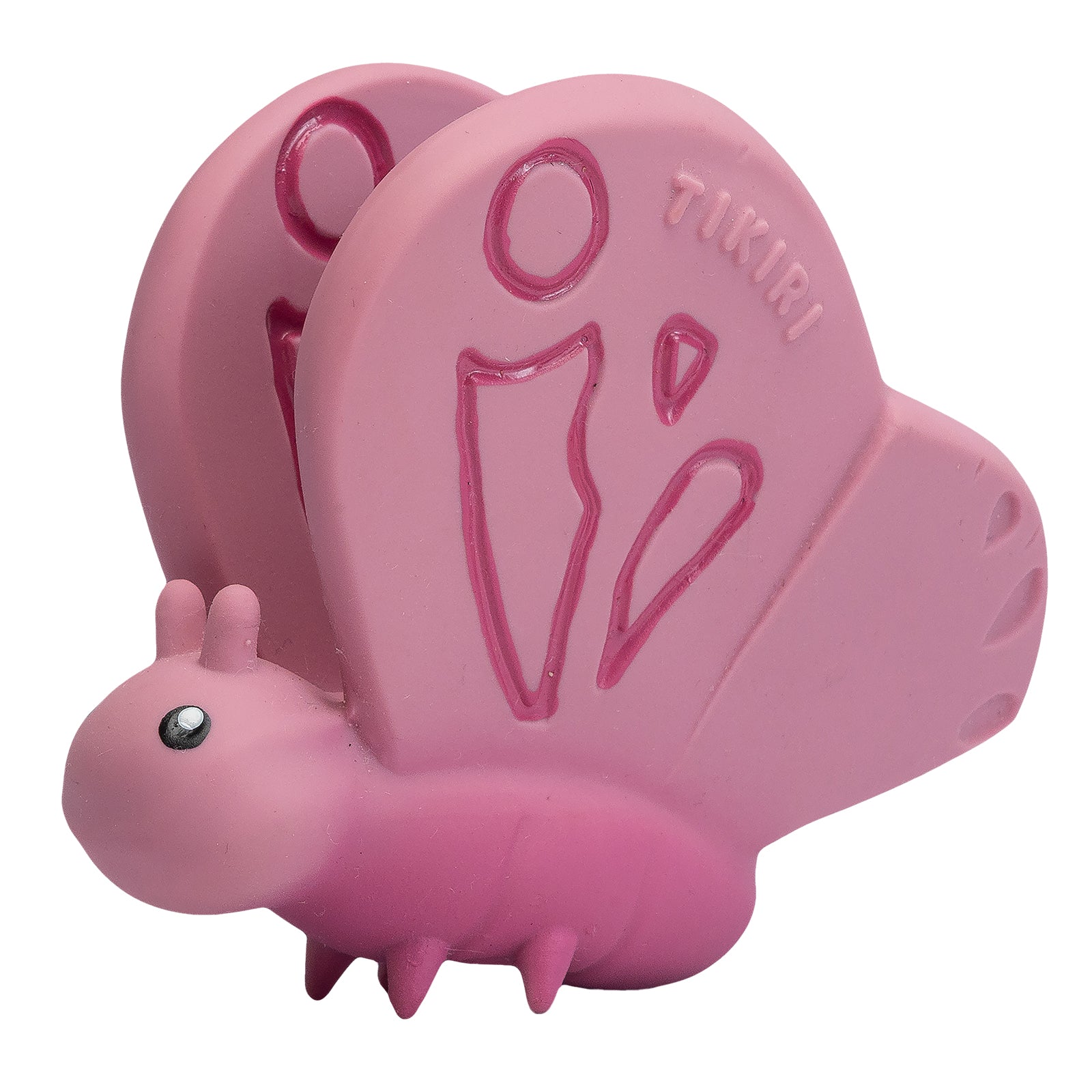 Butterfly Natural Rubber Teether, Rattle & Bath Toy